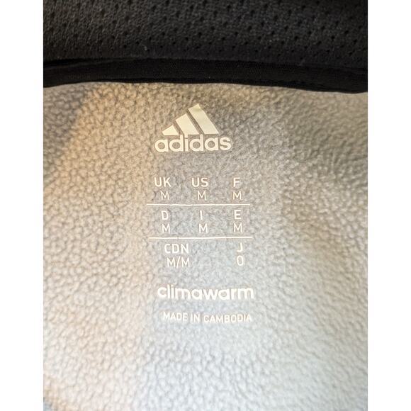 Adidas Womens Oversized Hoodie Medium Climawarm Activewear Dark Gray Heather - Picture 10 of 12